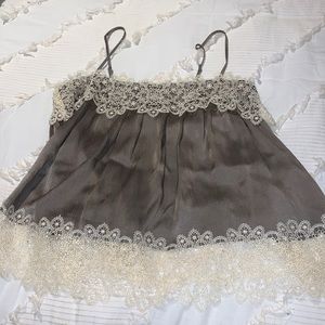 lace zara spaghetti strap tank